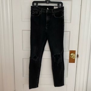 Rag & Bone Black High Waisted Jeans